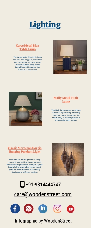 Order Online Lighting Design Online at woodenStreet