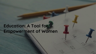 A Tool Of Women Education