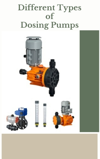 Different Types of Dosing Pumps