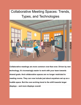Collaborative Meeting Spaces_ Trends, Types, and Technologies