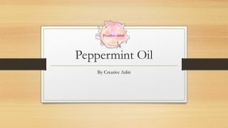 Best Peppermint Oil