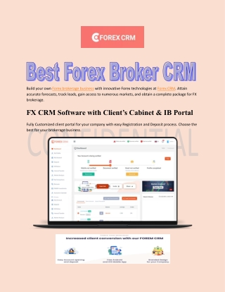 Best Forex Broker CRM