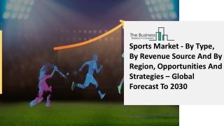Sports Market Industry Outlook, Opportunities in Market And Expansion By 2030