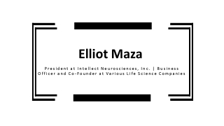 Elliot Maza - Possesses Great Communication Skills