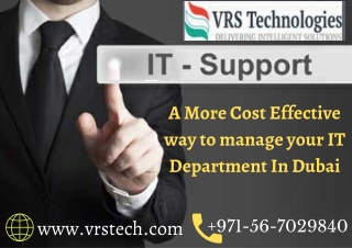 Get the Best Techniques for IT Support Dubai