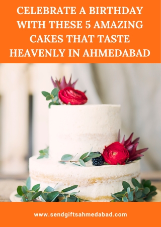 5 Amazing Birthday Cakes That Taste Heavenly in Ahmedabad