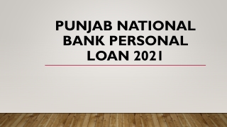PNB Personal Loan Check Interest Rate June 2021