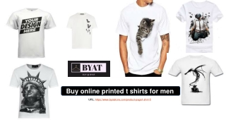 Buy online printed t shirts for men