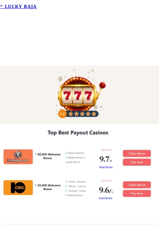 Best Payout Casinos