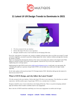 11 Latest UI UX Design Trends to Dominate in 2021