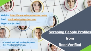 Scraping People Profiles from BeenVerified