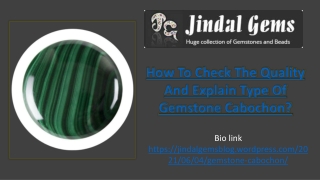 How To Check The Quality And Explain Type Of Gemstone Cabochon