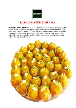 5% Off - RASOI MASTER PIMPAMA - Indian Restaurant Pimpama, QLD