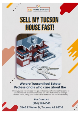 sell my tucson house fast | sell your vacant house fast tucson