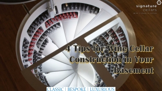 4 Tips for Wine Cellar Construction in Your Basement