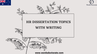 HR Dissertation Topics with Writing - Words Doctorate