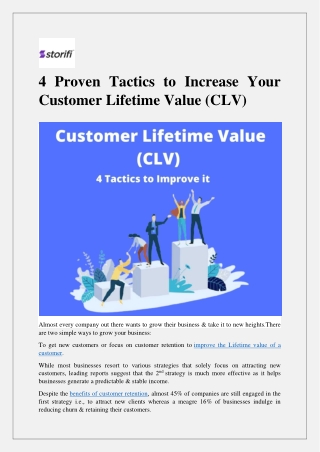 4 Proven Tactics to Increase Your Customer Lifetime Value