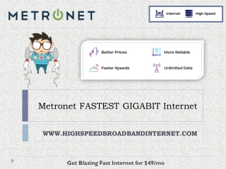 Metronet FASTEST GIGABIT Internet - High Speed Broadband Internet
