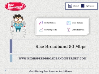Rise Broadband 50 Mbps - High Speed Broadband Internet