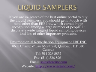 Liquid Samplers