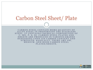 Carbon Steel Sheet plates