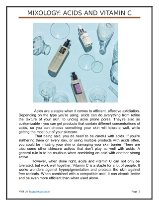 Mixology Acid and Vitamin C
