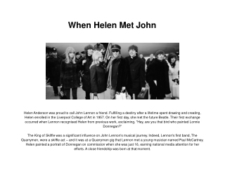 When Helen Met John