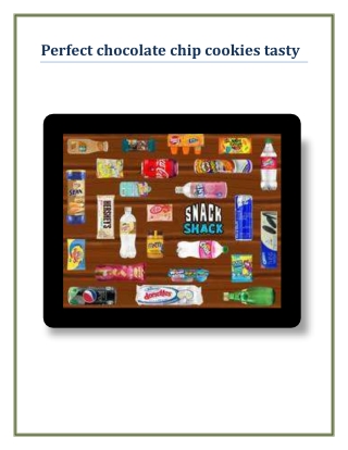 Perfect chocolate chip cookies tasty
