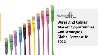 Wires And Cables Market Development Factors, Growing Demand And Opportunities