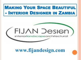 Interior Designer In Zambia