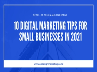 10 Digital Marketing Tips For Small Businesses in 2021