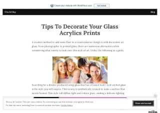 Tips To Decorate Your Glass Acrylics Prints