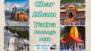 Char Dham Yatra Package - Tempo Traveller Rent in Delhi