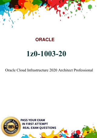 PPT - Oracle 1z0-1003-20 dumps PDF - 100% passing Guarantee PowerPoint Sns-Brigh10