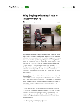 Why Buying a Gaming Chair is Totally Worth It!