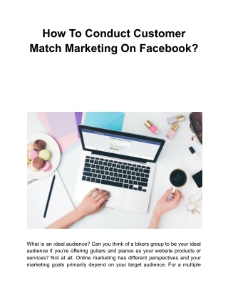 How To Conduct Customer Match Marketing On Facebook?