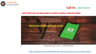 How To Find Cash App Bank Name If Looking To Enable Other Features?