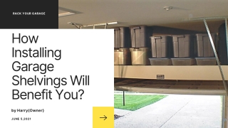 Why Install Best Garage Shelvings