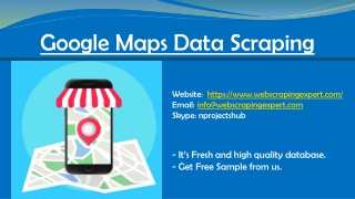 Google Maps Data Scraping