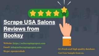 Scrape USA Salons Reviews from Booksy