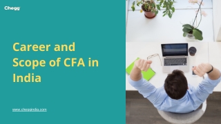 Career and Scope of CFA in India
