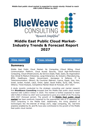 Middle East Public Cloud Market