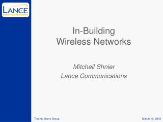 In-Building Wireless Networks