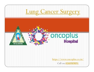 Lung cancer surgery