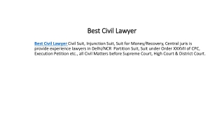 Best Civil Lawyer