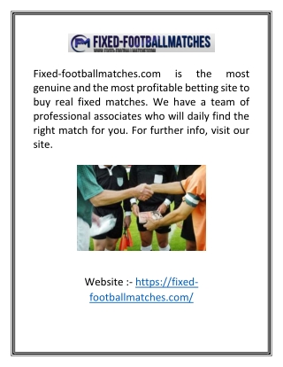 Football Fixed Matches