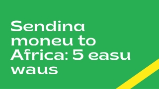 5 different ways to transfer money to Africa