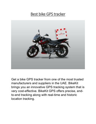 Best bike GPS tracker