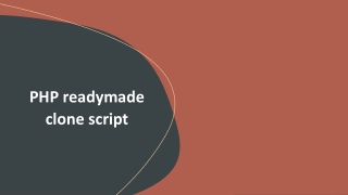 php readymade clone script