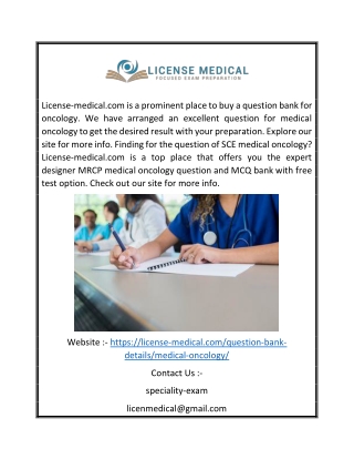 Oncology Question Bank | License-medical.com